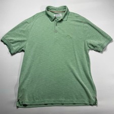 Tommy Bahama Islandzone Men's Short Sleeve Green Polo Shirt - Size M