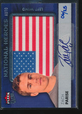 2014-15 Fleer Ultra Zach Parise National Heroes Patch Auto /25 #NH-ZP C397