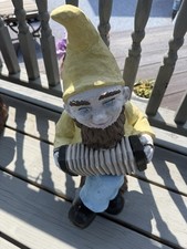 Garden Gnome Statue authentic antique with ac...