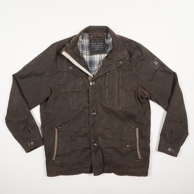 Engbers Herren Jacke Gr. 56 Braun Baumwollmischung Übergangsjacke Freizeitjacke