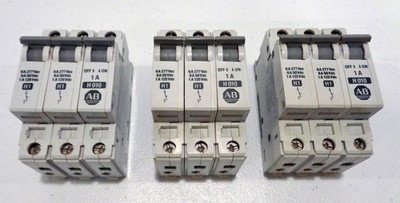 **QUANTITY 3** Allen Bradley Circuit Breaker 1492-ACB with 1492-CB1