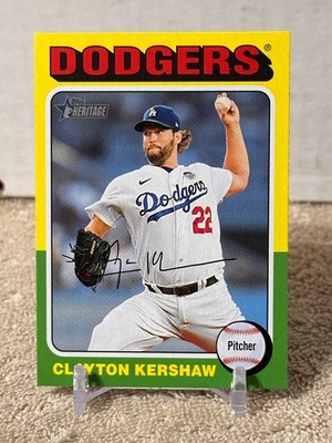 2024 Topps Heritage CLAYTON KERSHAW Los Angeles Dodgers Card #386