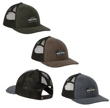 Dickies Mens Low Pro Corduroy Trucker Hat Snapback Cap - A85Y7 - New