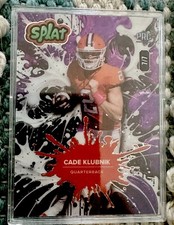 Wild Card Splat Cade Klubnik Purple 2025 7/7 Football Card eBay 1/1