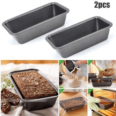 NEU Antihaft 6 Zoll Kleine Brot Laib Pfannen 2er Set Kuchen Dessert Backform