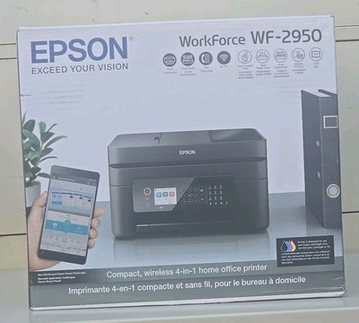 New Workforce WF-2950 All-In-One Wireless Color Printer Scanner Copier & Fax