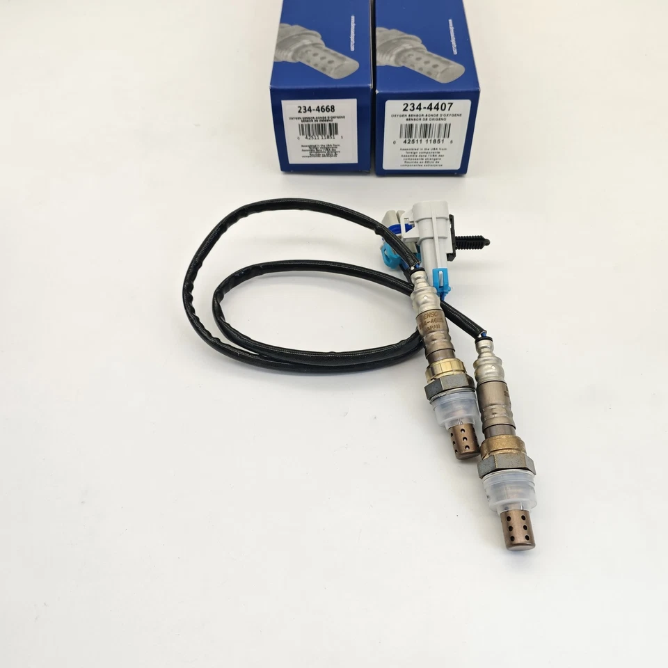 2X 234-4668 234-4407 DENSO Up&Down Oxygen O2 Sensor For Cadillac Chevy GMC Buick Foto 2 de 4