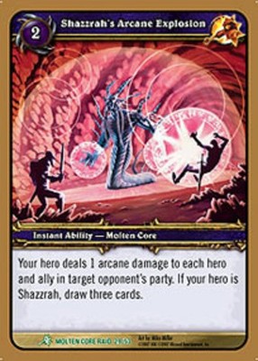 Light Play WoW TCG Shazzrah's Arcane Explosion Molten Core World of Warcraft