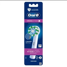 Oral-B Cross Action EB50-3 Replacement Brush Heads Refill (3 Pack)