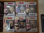 WWE Funko Pop lot Of 6 Bret Hart C M Punk Rey Mysterio & More