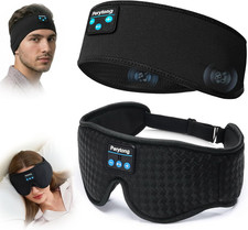 Sleep Mask and Headband Headphones Set, Wireless Bluetooth Sleep Headphones, Ult