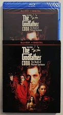 THE GODFATHER CODA THE DEATH OF MICHAEL CORLEONE BLU-RAY + DIGITAL  SLIP COVER 