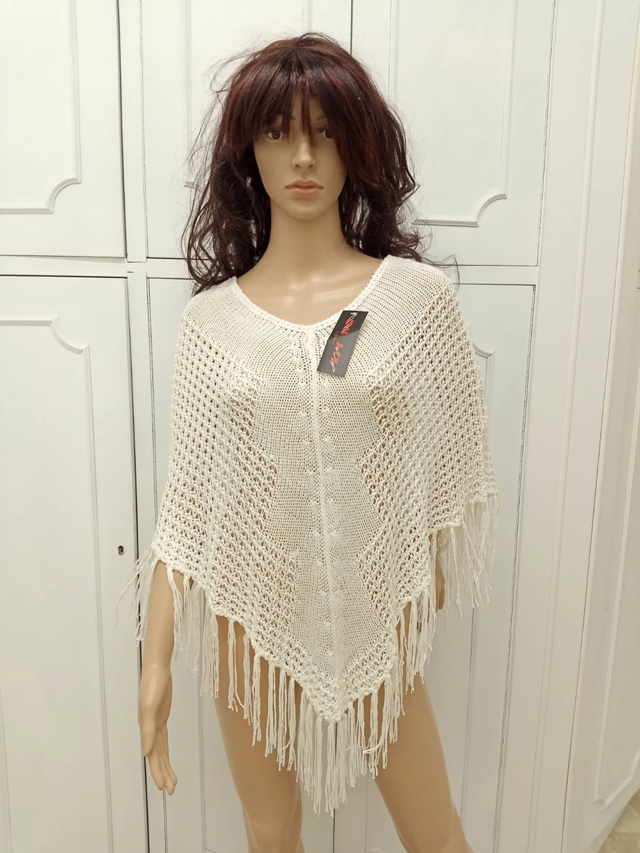 Creazioni Unique Poncho Coprispalle Da Donna Elegante Da Cerimonia O Sera Poncho Donna In Rete Di Viscosa Termica Con Essenza Di Fiore Di Ciliegio Maldive 118912518