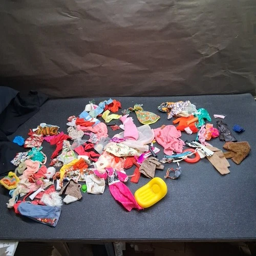 New ListingLarge Lot of Vintage 60's & 70's Barbie Doll Clothes, 1 pound