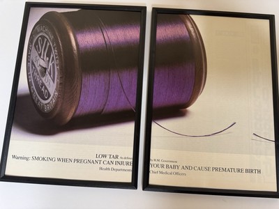 GERAHMT Original 1987 Silk Cut Zigaretten Magazin Werbung Poster Retro Pub Bar