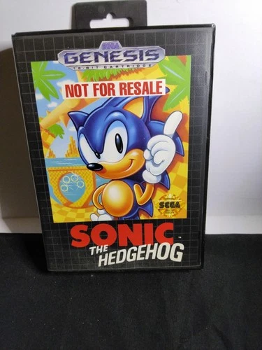 Vintage Sonic the Hedgehog  SEGA Genesis VIDEO GAME (Not For Resale)