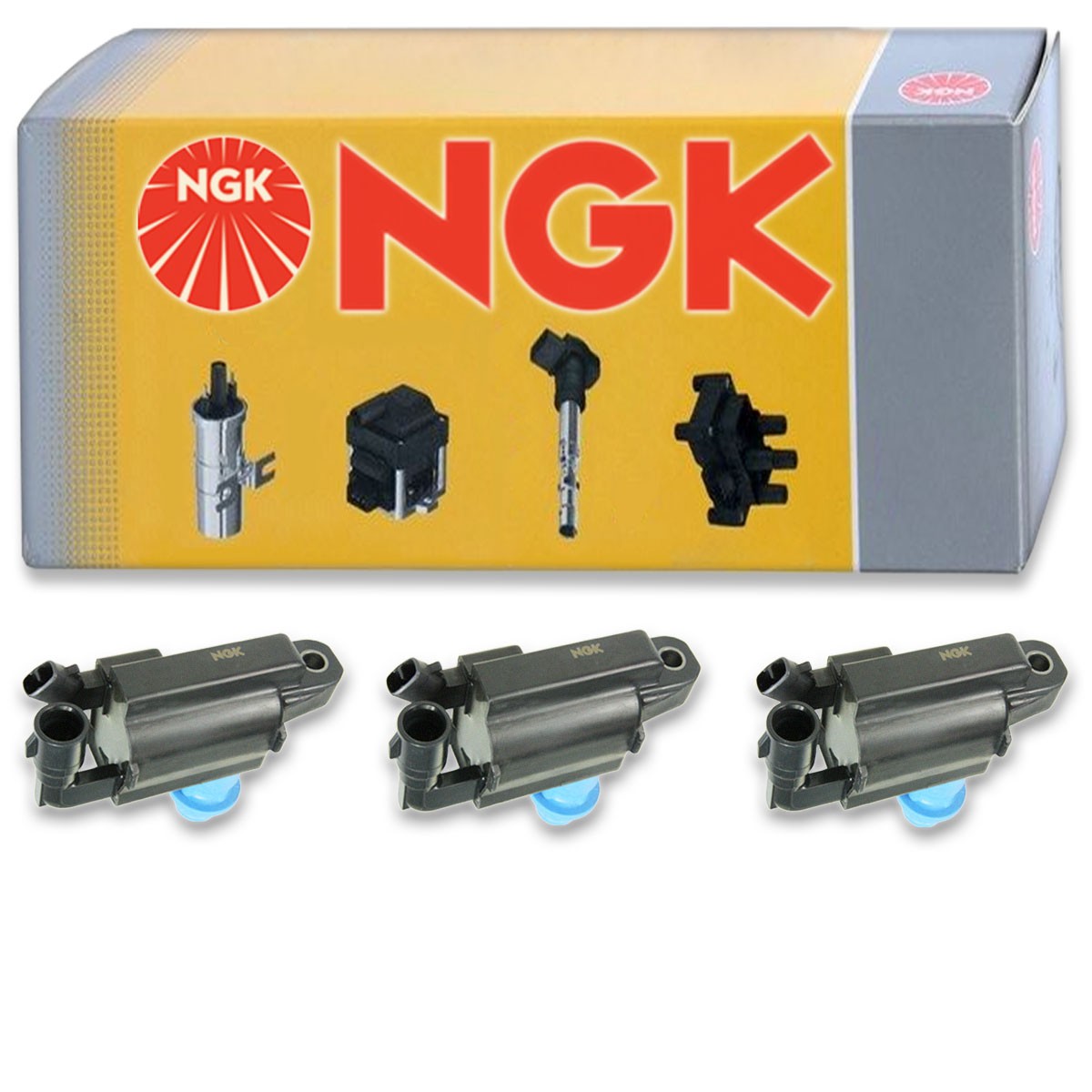 3 pcs NGK Ignition Coil for 1998-2000 Lexus SC300 3.0L L6 - Spark Plug Tune ob