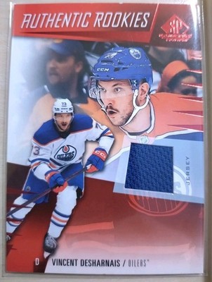 Vincent Desharnais Rookie Jersey - Edmonton Oilers - UD SP Game Used 2023-24 NHL