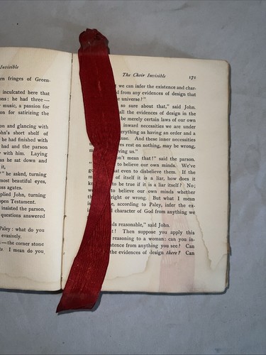 Vintage "The Choir Invisible" by James L. Allen 1898 Antique Romance Book - Picture 21 of 24