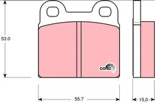 Plaquette de frein Porsche 912