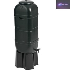Stylish Black 100-Litre Water Butt Set 3PCE - Ideal for Rainwater Harvesting