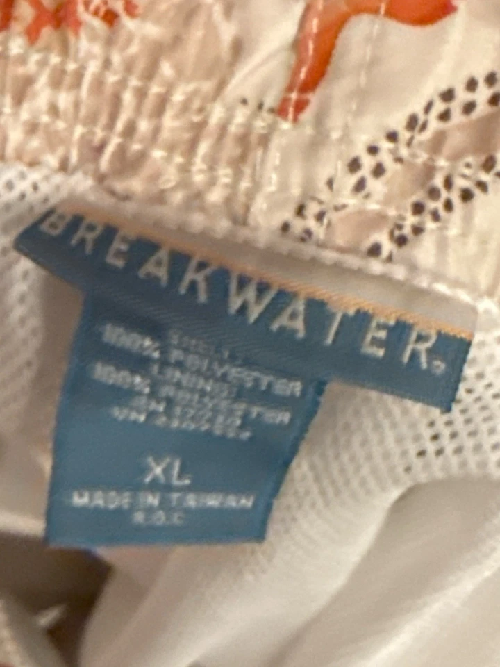 Bermuda de natação havaiana Breakwater masculina tamanho XL hula meninas tropical - Imagem 3 de 3