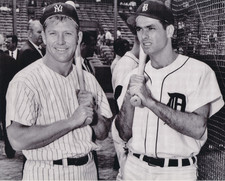 mickey mantle yankees rocky colavito tigers 8x10 photo 1961 all star game