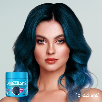 DENIM BLUE La Riche 'DIRECTIONS Hair Dye' - Neu GRÖSSERE GRÖSSE (100ml) 6,95£