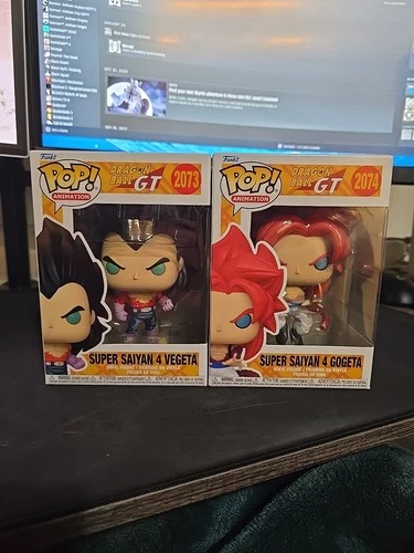 Funko Pop Lot Dragon Ball GT Super Saiyan 4 Vegeta #2073 And Gogeta #2074