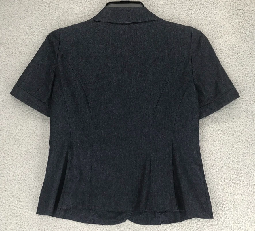 Traje Chaqueta Top Studio 1 Talla 8 Manga Corta 3 Botones Azul Medianoche Foto 3 de 4