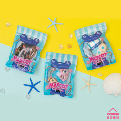 Cookie Run Kingdom Mascot Plush Keychain Sorbet Shark Peppermint