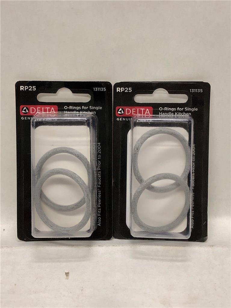 (Lot of 2) Delta RP25 ORings for Single Handed Kitchen Faucets
