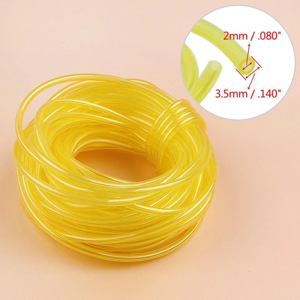 32Foot Petrol Fuel Gas Line Pipe Hose For Tygon Trimmer Chainsaw Blower 2x3.5mm - Image 2 of 4