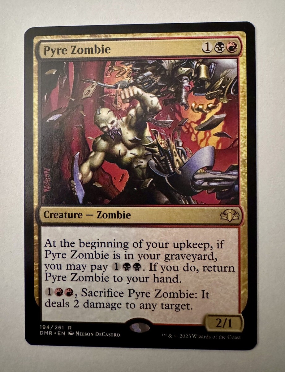 PYRE ZOMBIE mtg VLP Dominaria Remastered | MTG DMR x1 Rare | eBay