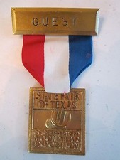 1969 STATE FAIR OF TEXAS - MOON YEAR EXPOSITION - GUEST MEDAL -  NICE - TUB BN-6