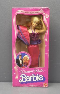 Vtg Dream Date Barbie 5868 Blonde/Blue Eyes Pink/Purple Dress