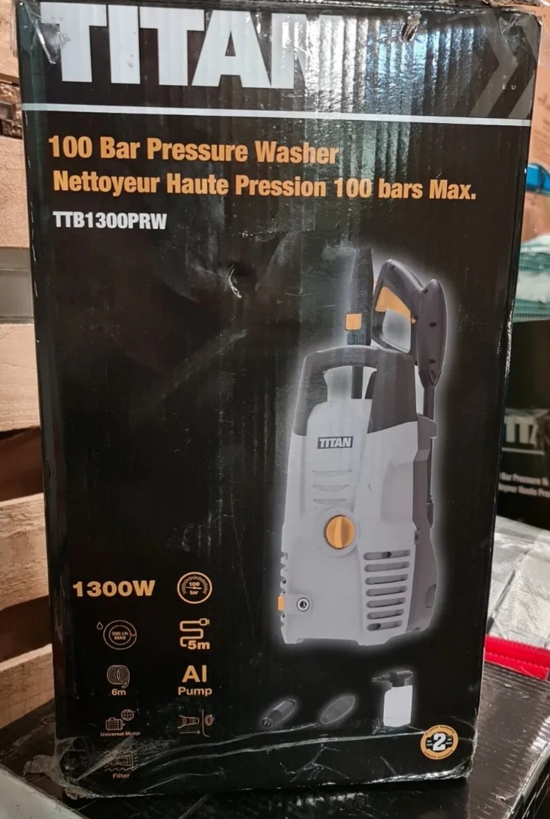 Titan TTB1300PRW 100bar 1300W 230V 