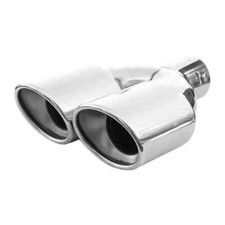 Exhaust Tip Trim Pipe Tail Double For Skoda Octavia Fabia Superb Rapid Karoq