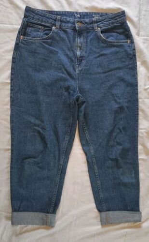 C&A women Jeans Cropped 32/23 Blue Waist 32" Inseam 23"