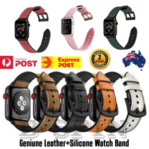 Pour Apple iWatch Montre bracelet en cuir bande Series 11 10 9 38/40/42/44/45/46/49mm