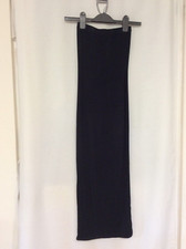 PRETTYLITTLETHING Black Stretch Bodycon Dress - Size 4