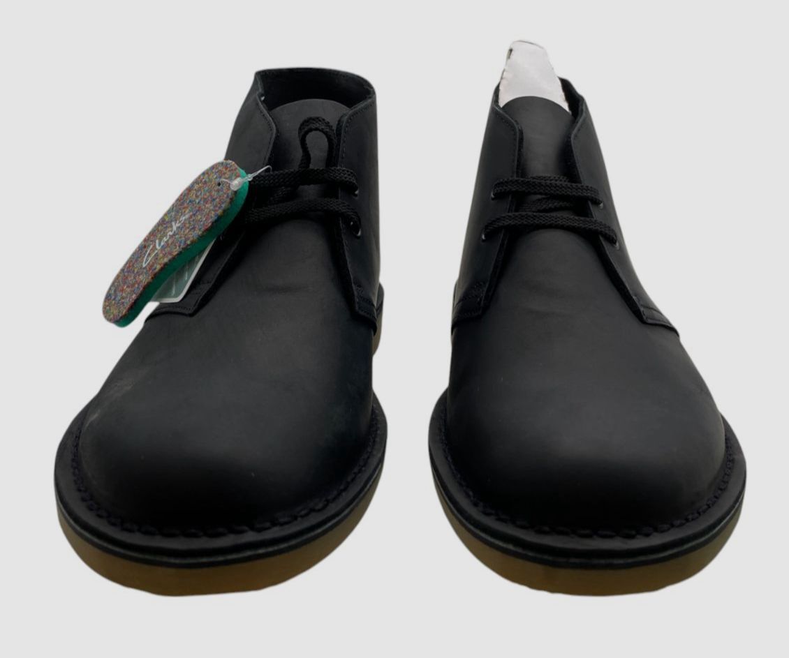 Clarks Men's Black Bushacre 3 Chukka Boots Shoes Size 11.5M | eBay