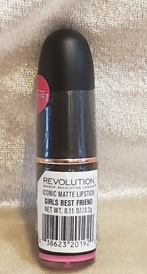 REVOLUTION Iconic Matte Lipstick GIRLS BEST FRIEND 0.11 oz 3.2 g NEW sealed rare