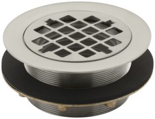 KOHLER K-9132-BN Brass Shower Drain in Vibrant Brushed Nickel