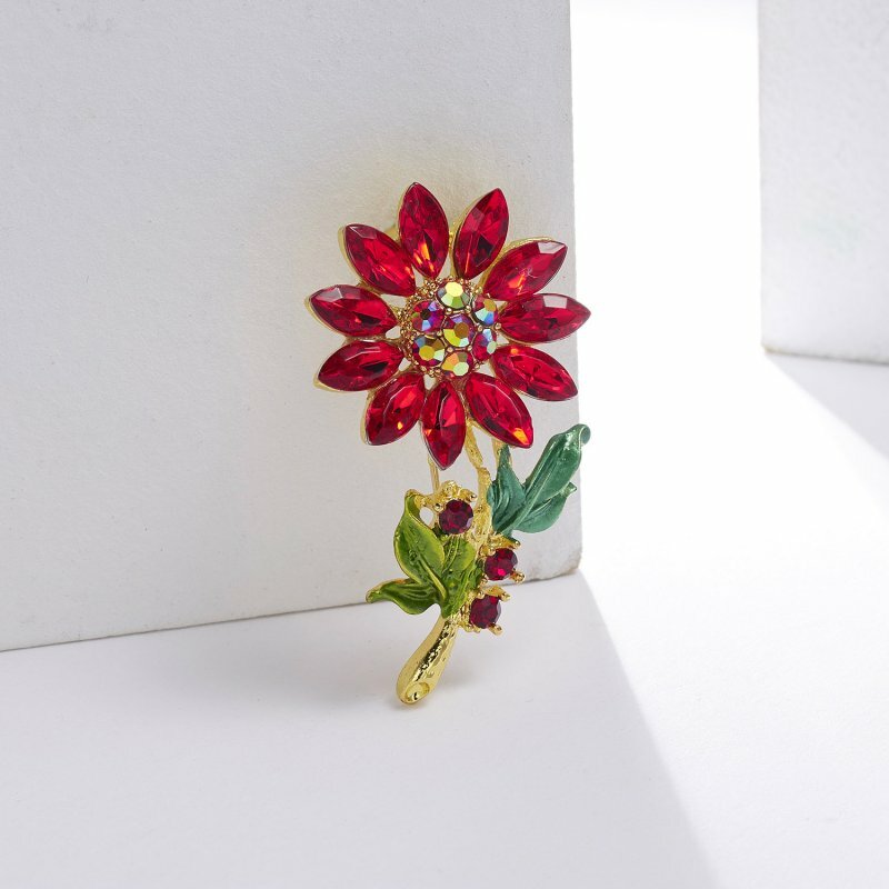 Madrry Romantic Rose Flower Brooches For Women Bridal Wedding Madrry Romantic Rose Flower Brooches For Women Bridal Wedding