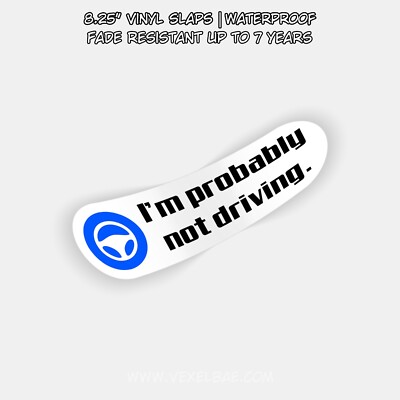 Tesla - I'm probably not driving Autopilot Bumper Sticker | Funny Elon ...