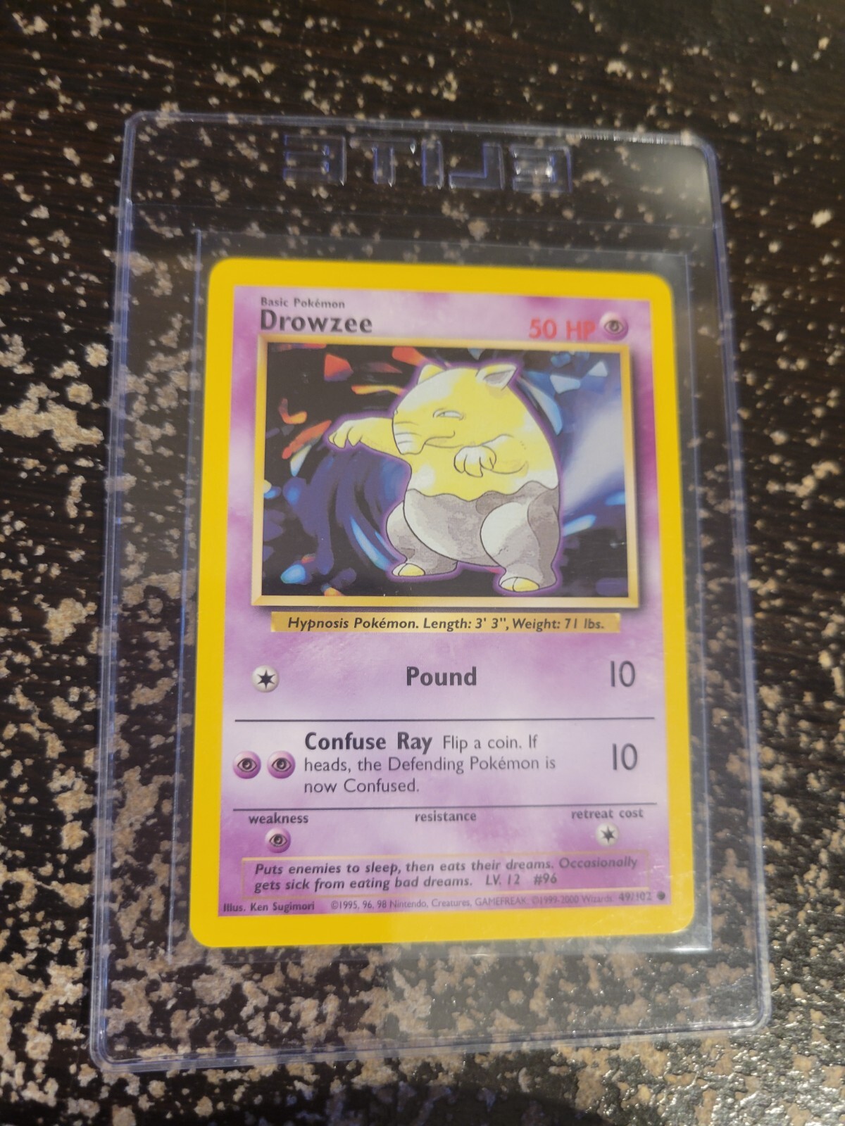 DROWZEE - 49/102 - Base Set - Pokemon Card