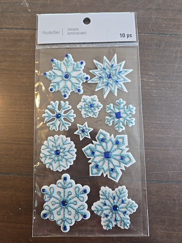 Recollections SNOWFLAKES Scrapbooking Stickers