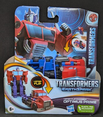 Transformers EarthSpark Optimus Prime 1-Step Flip Hasbro