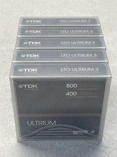 TDK ULTRIUM 3 400/800GB LTO3 DATA CARTRIDGE TAPES LOT OF 5 NEW SEALED